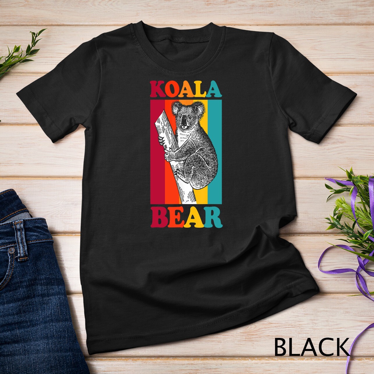 Retro Koala Bear Unisex T-shirt