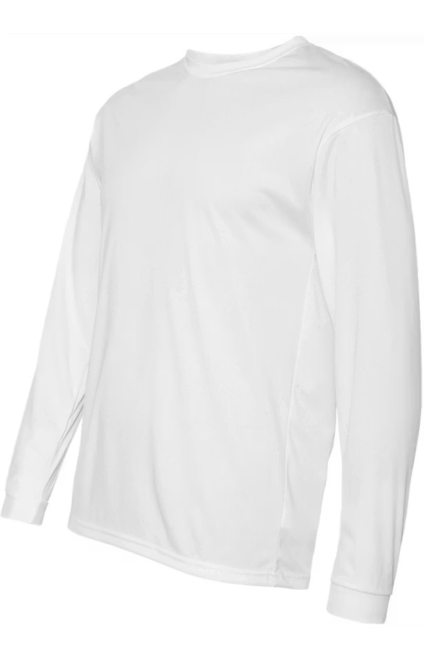 C2 Sport 5104 – Performance Long Sleeve T-Shirt – White Size Large