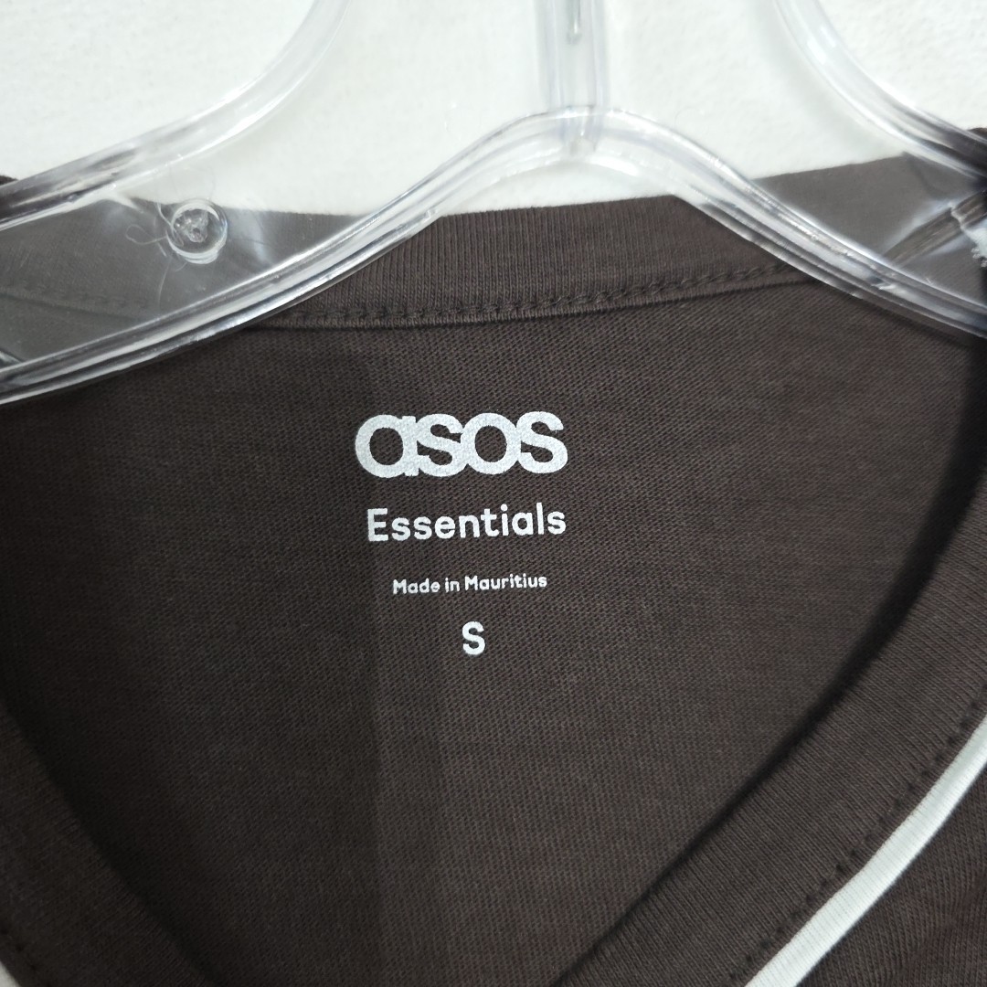 ASOS Design Men's Oversized Boxy T-Shirt French City Text Graphic Piping, Small gallery