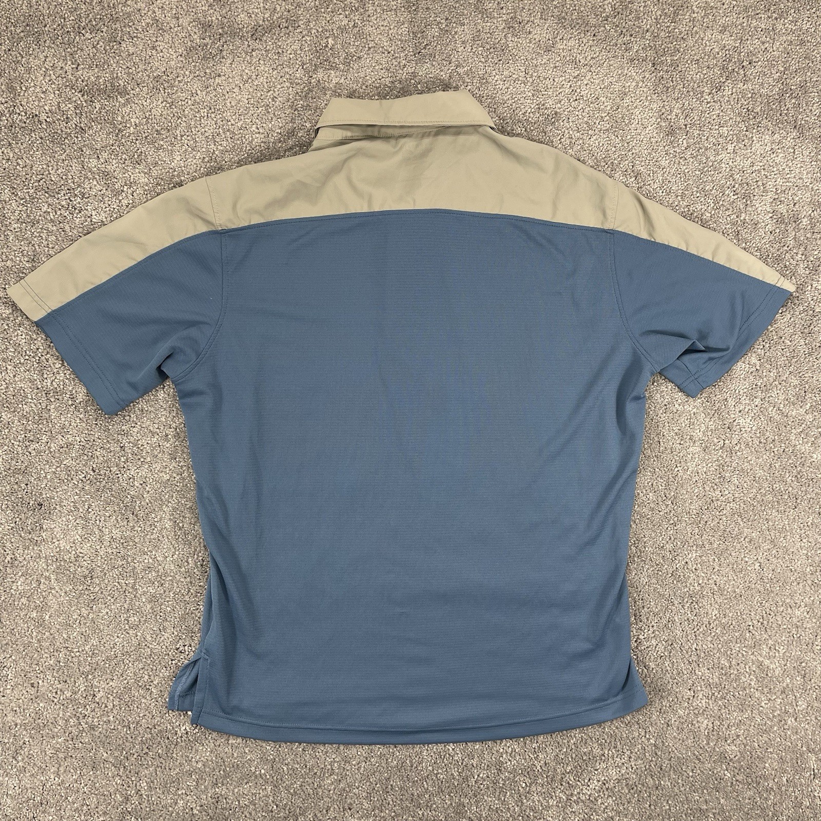 Mountain Hardwear Shirt Mens Large Blue 1/4 Zip Short Sleeve Lightweight Hiking gallery