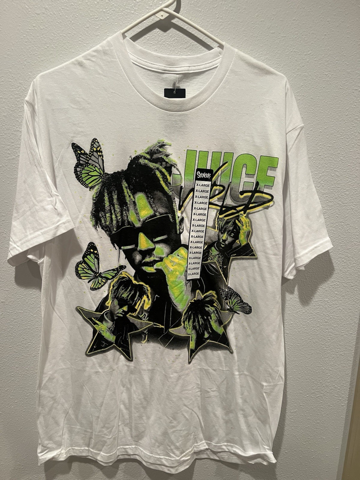 Juice World 999 Legends Never Die Butterfly Men’s Graphic Tee Shirt Size XLarge