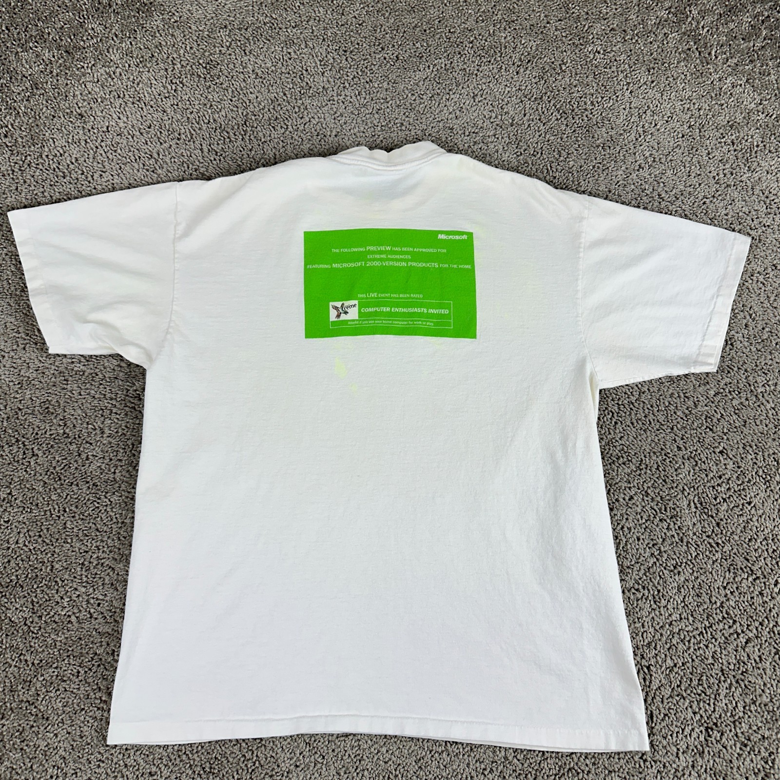 VINTAGE Microsoft Extreme Shirt Mens XL Windows Software Single Stitch 2000 Y2K gallery