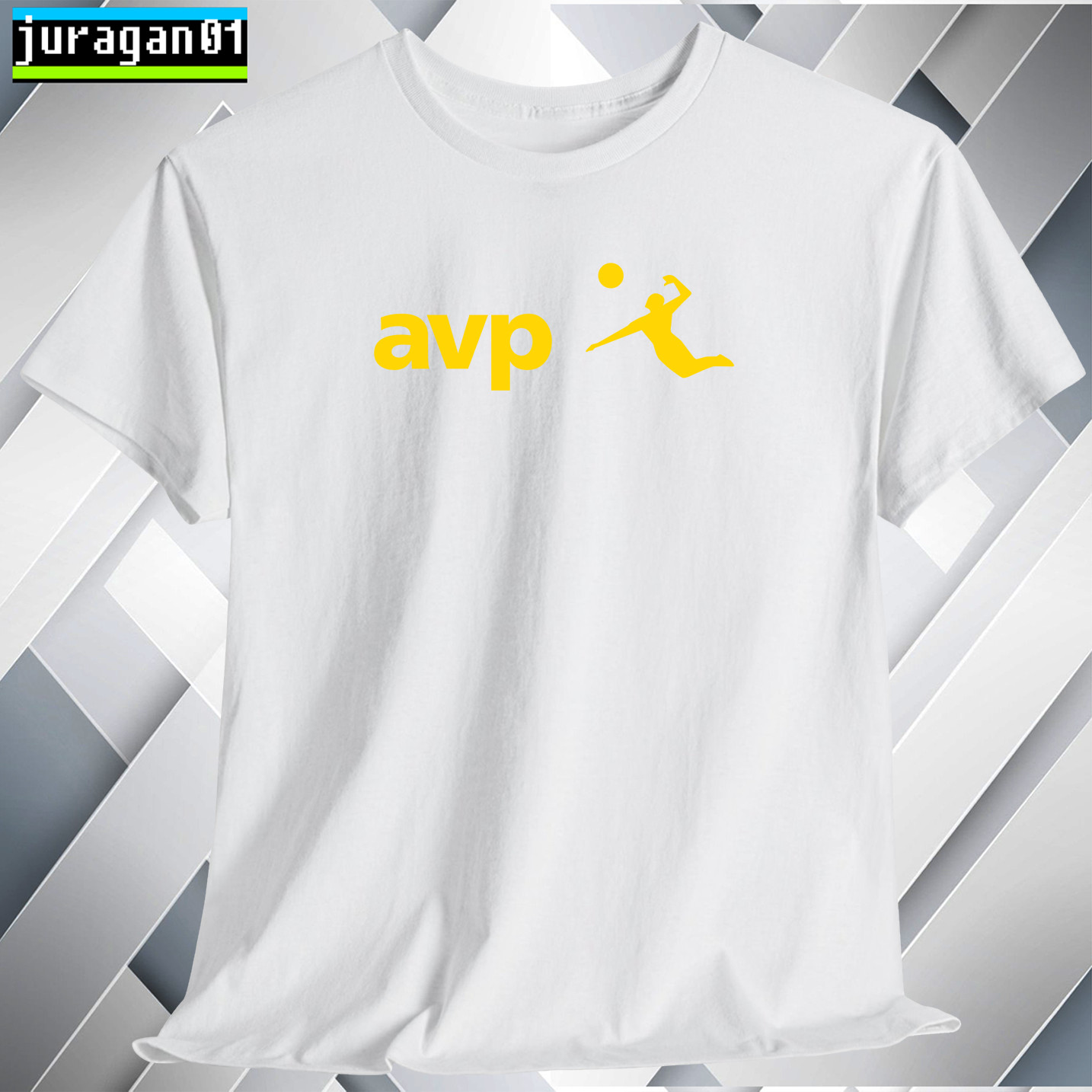 AVP Beach Volleyball Shirt Black Navy White Grey Red Orange Choco Size S to 5XL gallery