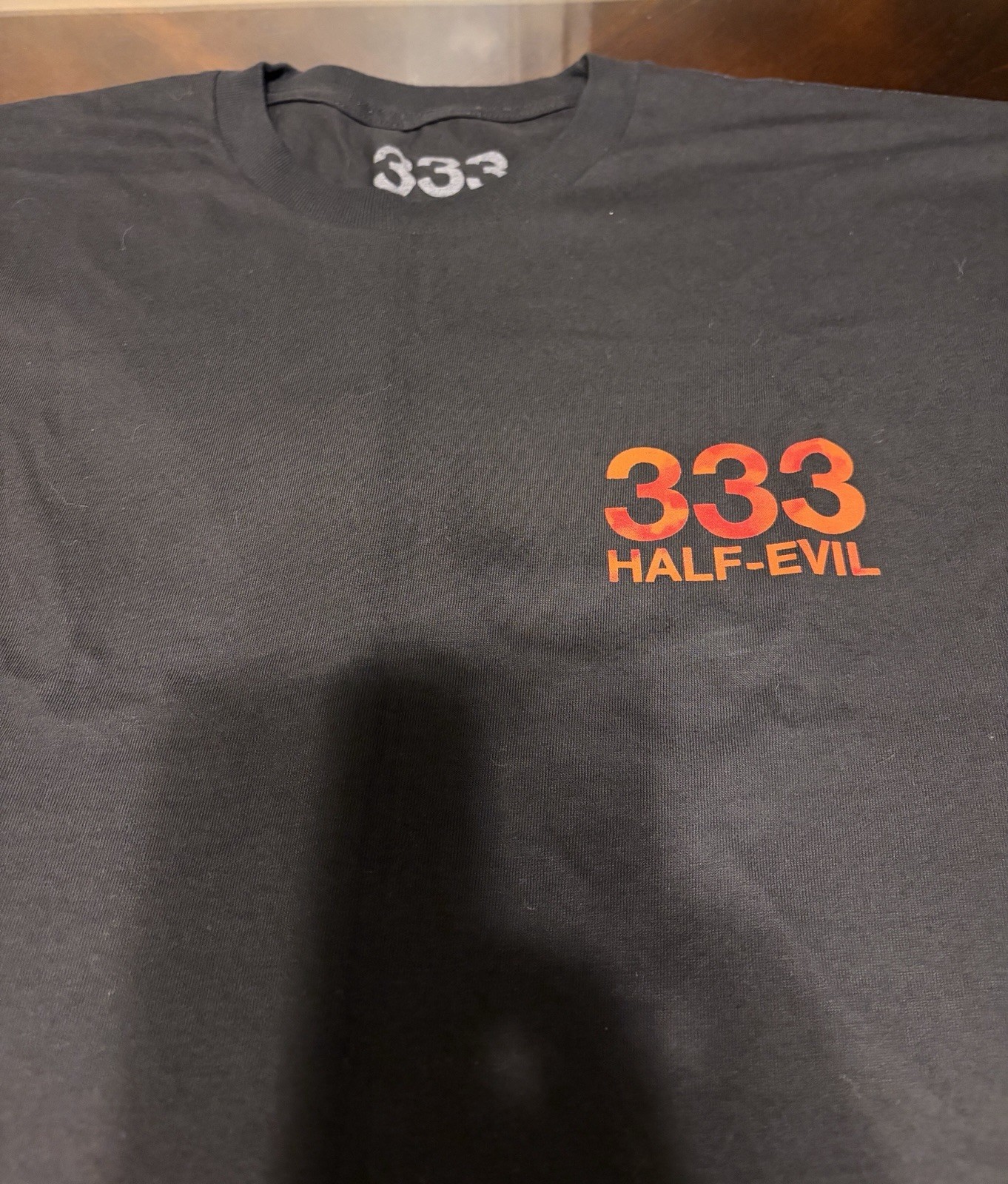 Men’s Half Evil 333 Black Shirt Size XL Pre-owned Supported by Hellbent Cloonee gallery