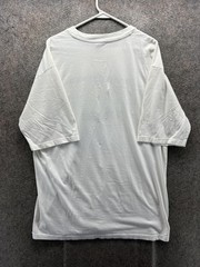 Marithe Francois Girbaud Shirt Mens XL White Big Logo Stitch Tee Streetwear