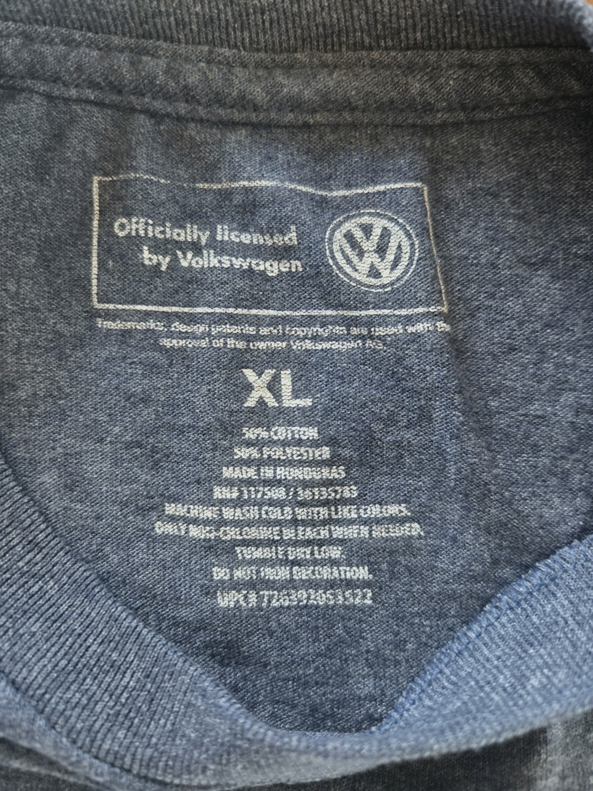 Officially Licensed Volkswagen Emblem Graphic Unisex T-Shirt - XL Heather Navy gallery
