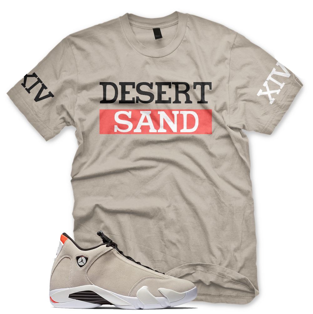 New DESESERT SAND XIV T Shirt for J1 Retro 14 XIV Desert Sand Infrared gallery