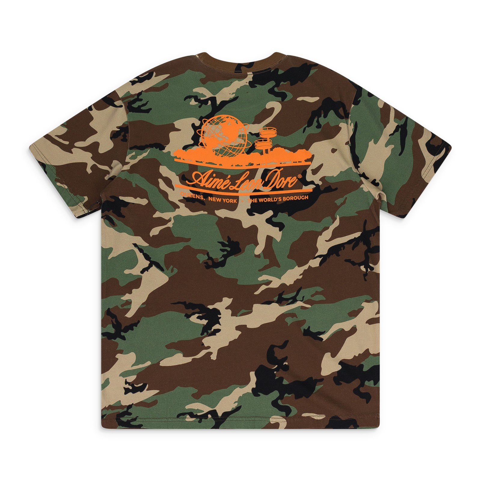 NWT AIME LEON DORE MULTICOLOR CAMO UNISPHERE T-SHIRT SIZE M $100 gallery