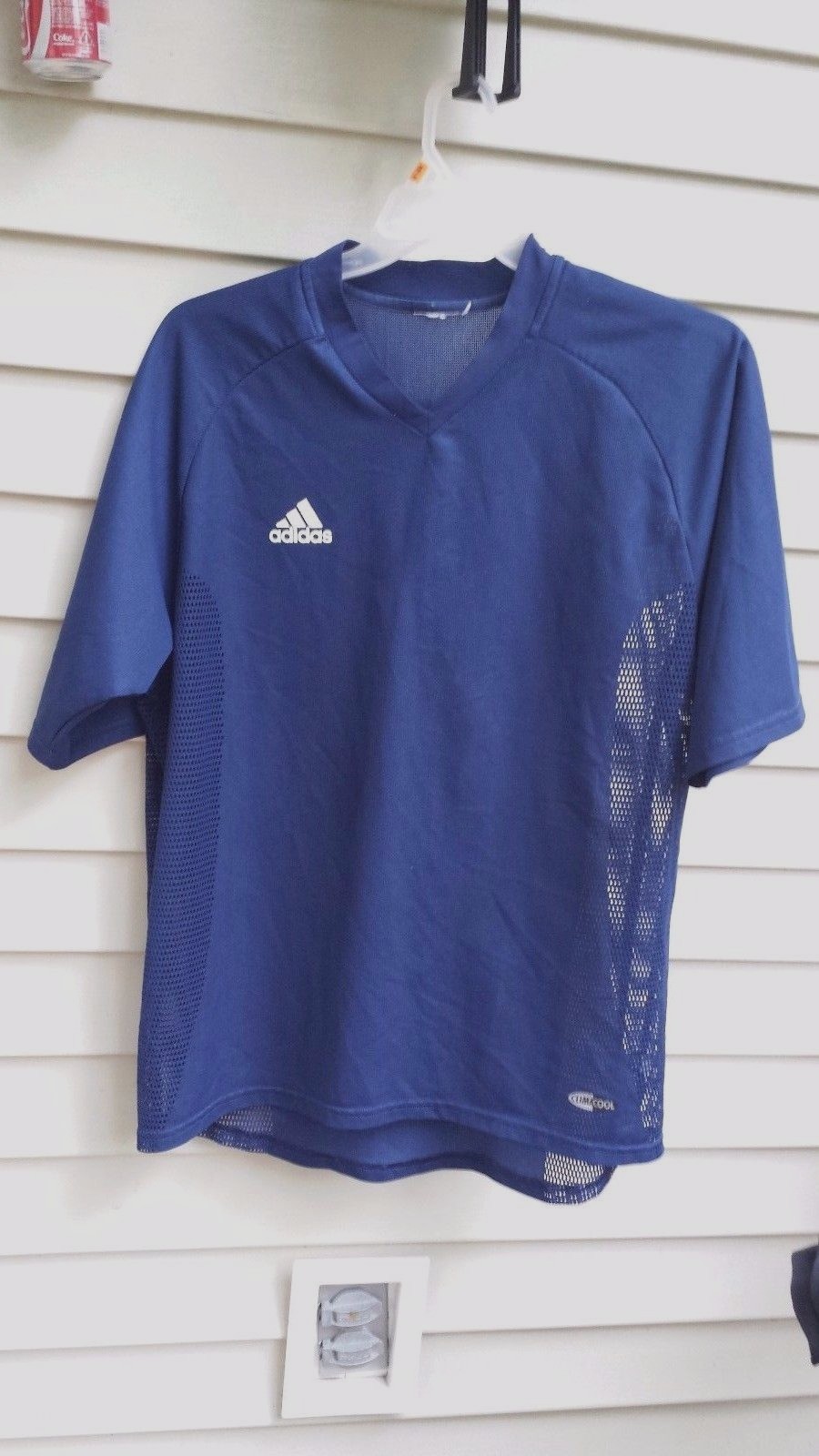 ADIDAS CLIMACOOL MENS NAVY SIZE L ? (SIZE TAG CUT OFF SEE MEASUREMENT) gallery