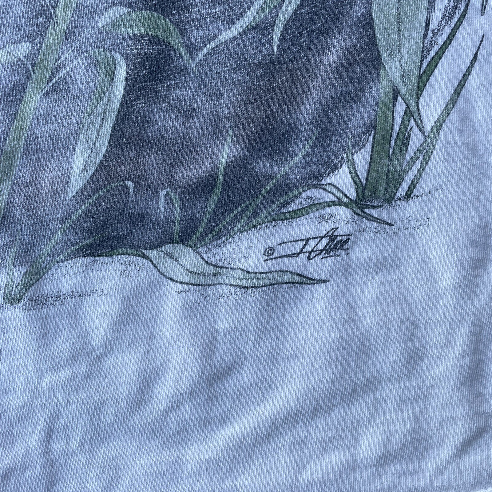 vtg 90s panda big print aop tshirt size OSFA graphic nature animals XXL gallery