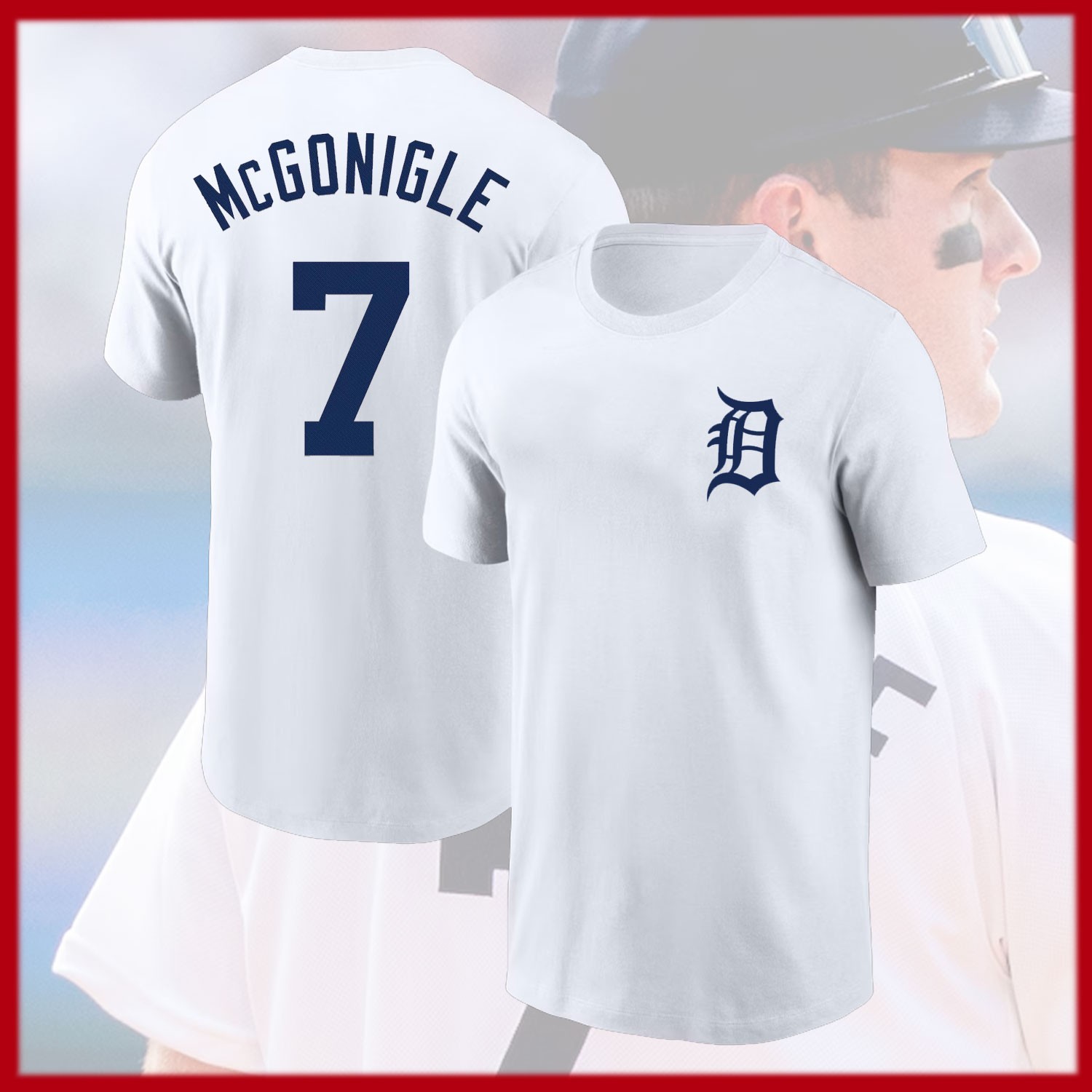 SALE 35% - Kevin McG0nigle #7 Detr0it Tigeers 2026 Name & Number Fan Gift Tshirt gallery