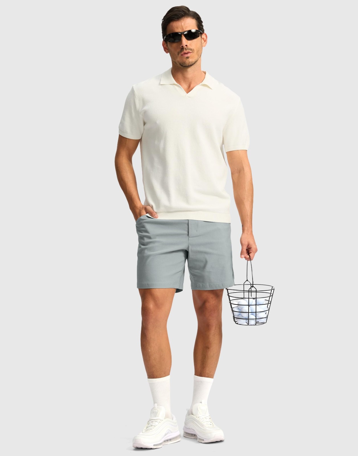 Men's Golf Dress Shorts 5"/ 7"/ 9" Stretch Casual Work Flat Front Shorts for ... gallery