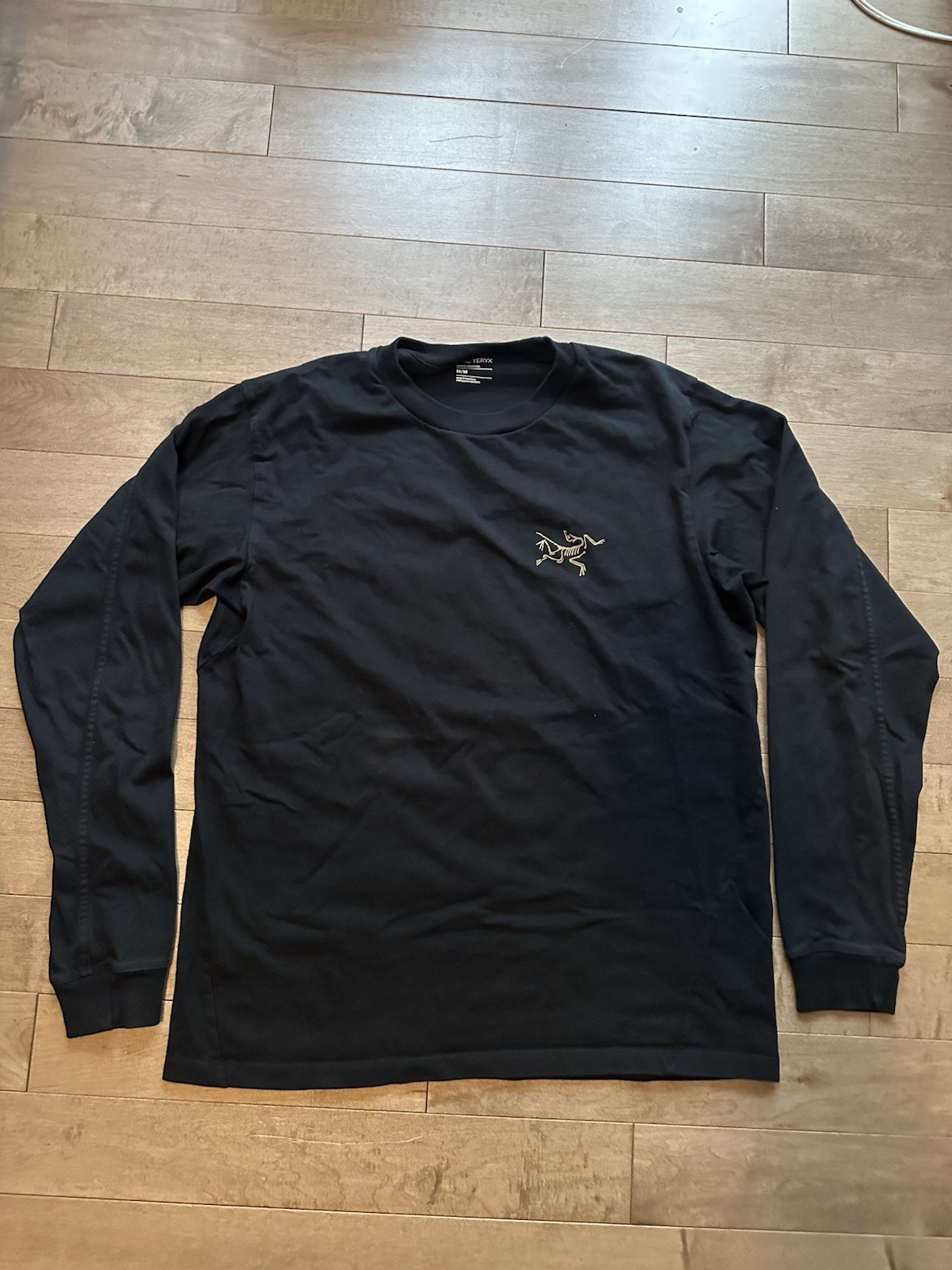 Arc’teryx Kragg Cotton Long Sleeve Shirt Black Mens Medium 24k