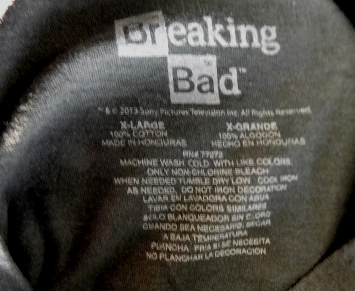 Breaking Bad "Heisenberg" Graphic Men's T-Shirt Size X Large (See Measurement) gallery