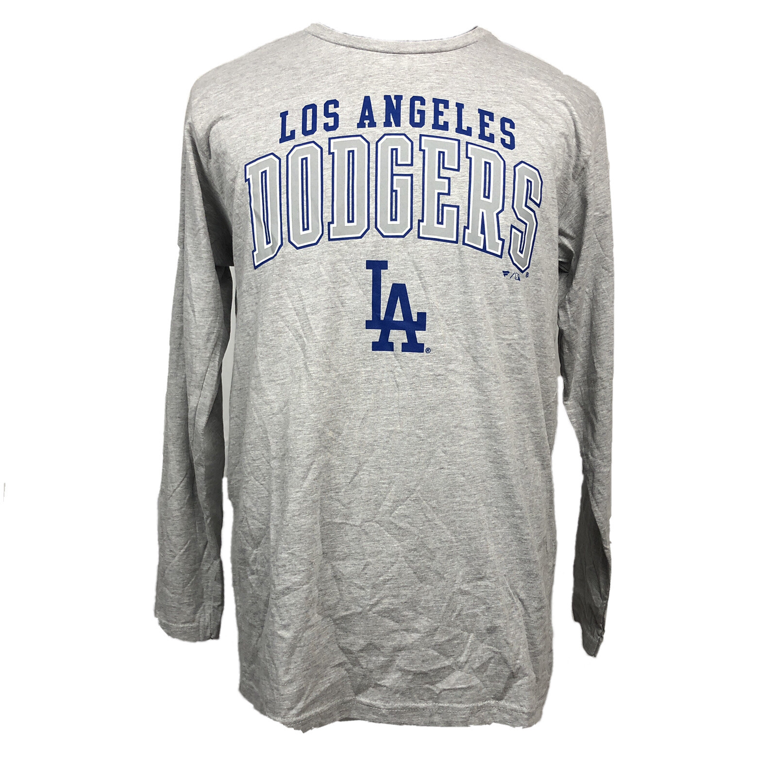 LA Los Angeles Dodgers Gray Long Sleeve T-Shirt Genuine Merchandise Fanatics MLB