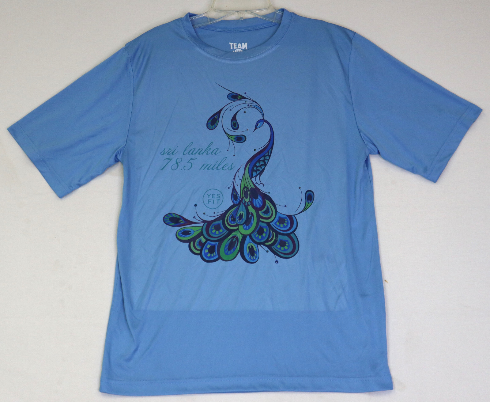 Sri Lanka 78.5 Miles Yes Fit Race T-Shirt Unisex Small Blue Performance T-Shirt