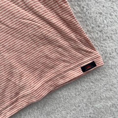 New Faherty Cloud Cotton Shirt Mens 2XL Orange Striped Soft Crew Neck Preppy Aa2