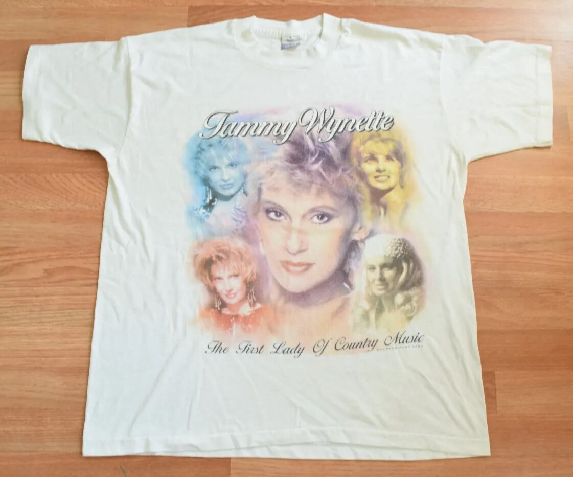 Vintage 1995 Tammy Wynette Tour Shirt Tee XL Country George Jones Dolly Parton gallery