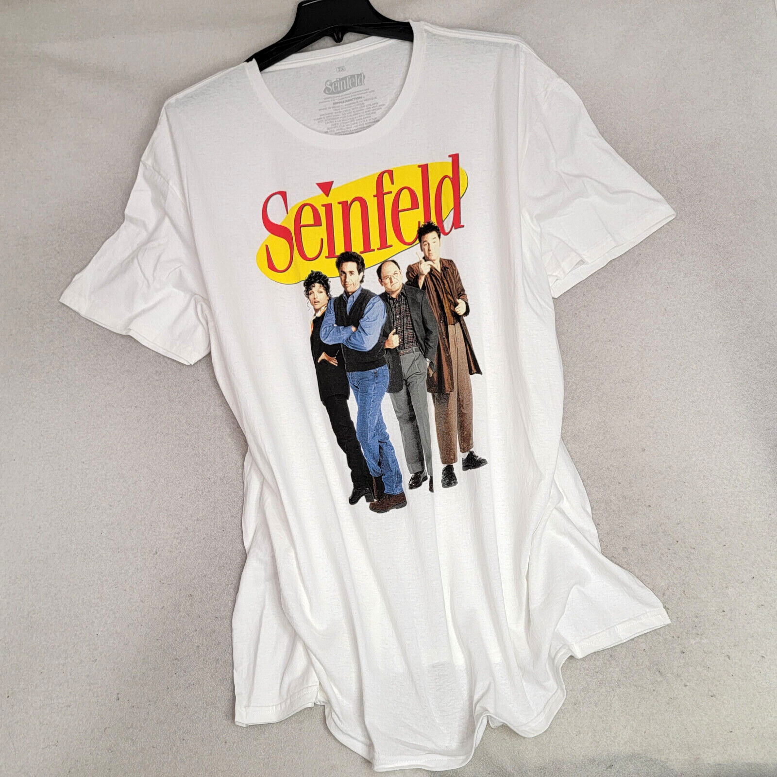 SEINFELD Shirt Mens 2XL XXL White Cast JERRY KRAMER GEORGE Casual NWT gallery