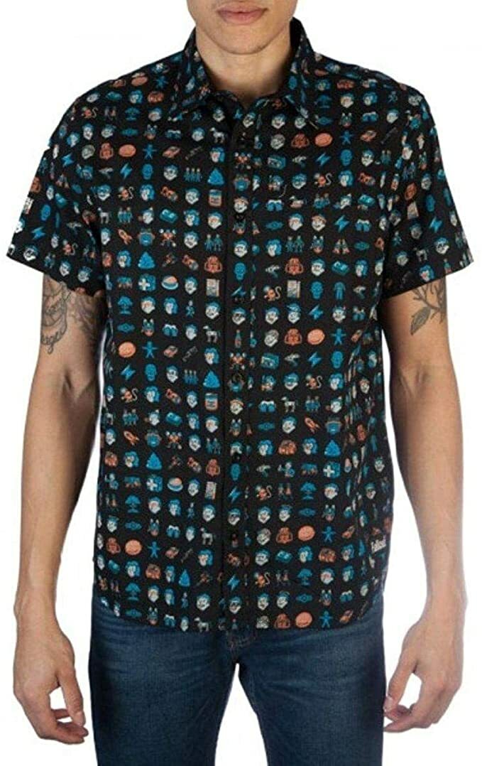 Fallout Video Game Icons Black Woven Mens T-Shirt New gallery