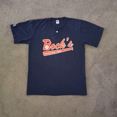 VTG 80s 90s Russell Athletic Bock’s Rossford Ohio Softball Jersey USA Made #5