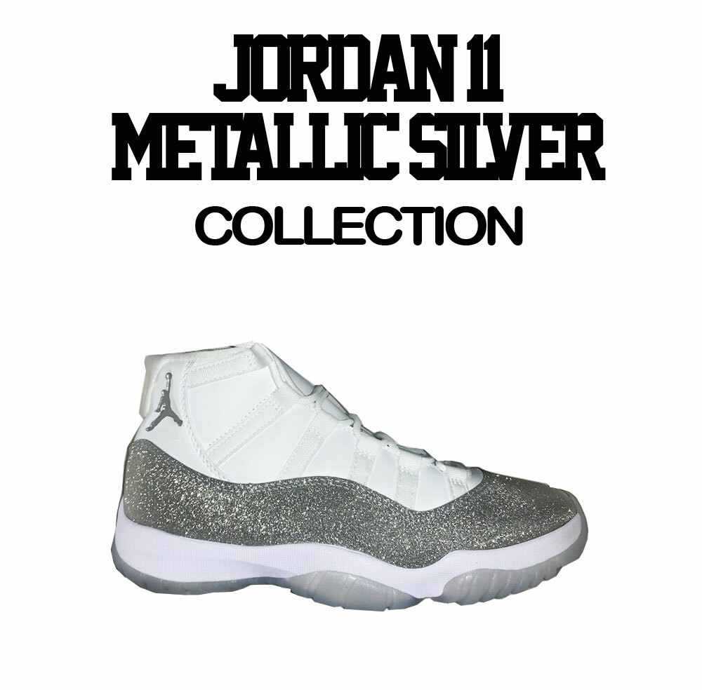 Shirt Match Jordan 11 Vast Grey Silver Metallic - Daily Routine Shirt gallery