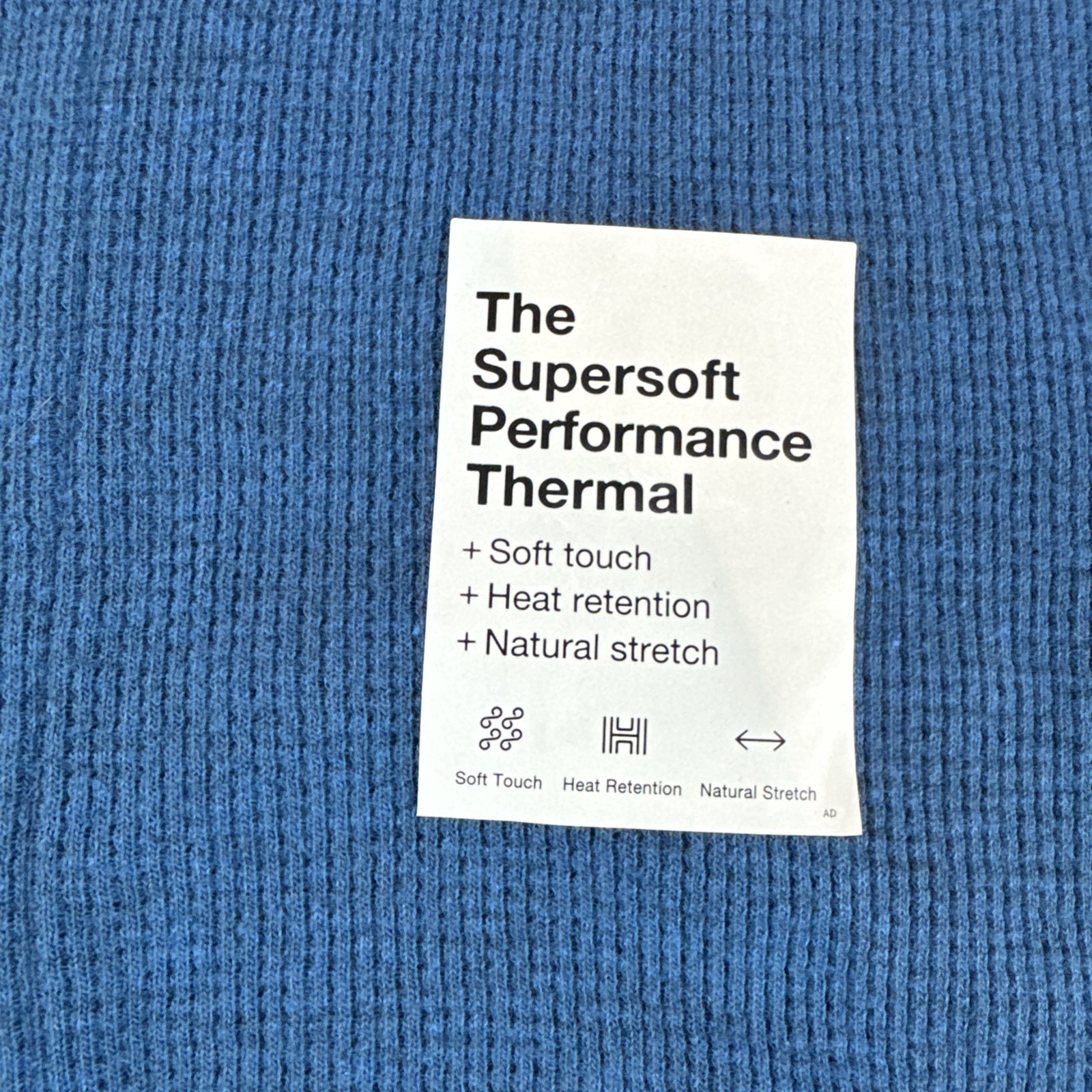 Sonoma Super Soft Performance Thermal Mens M Blue Long Sleeve Base Layer Top NEW gallery