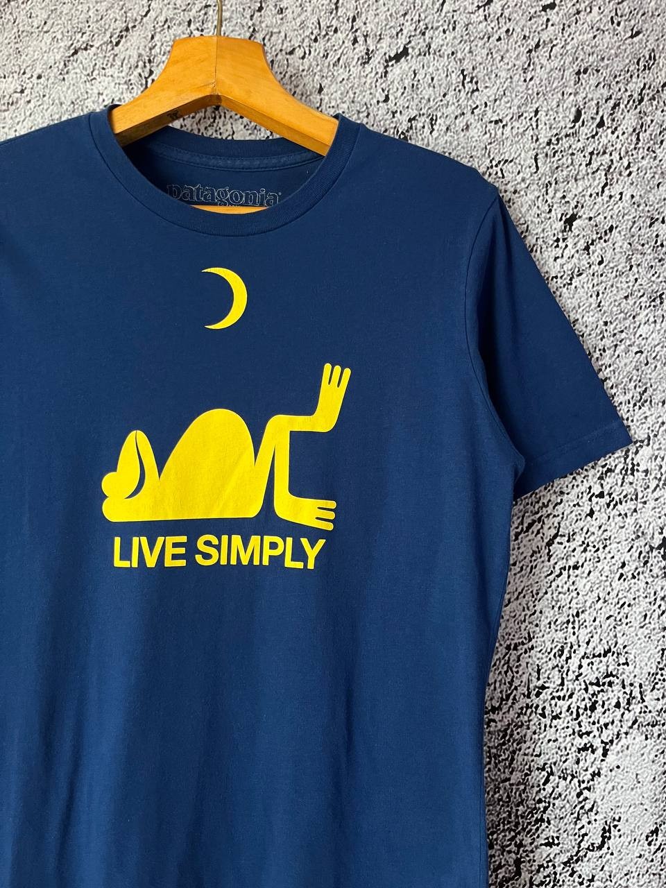 Patagonia Live Simply T-Shirt Blue Outdoor Valley Organic Cotton Size XS gallery