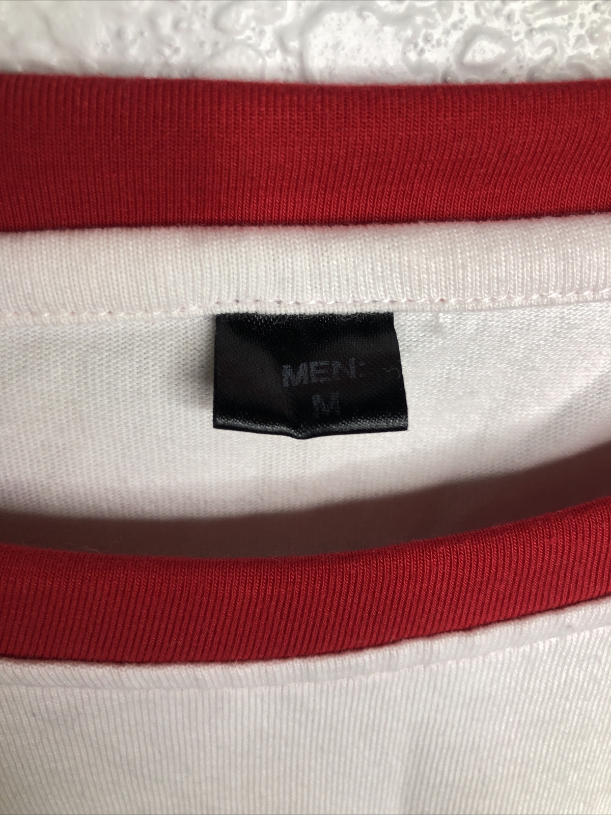 Merry Christmas Mens White T-Shirt Christmas Round Neck Long Sleeve Size M " gallery