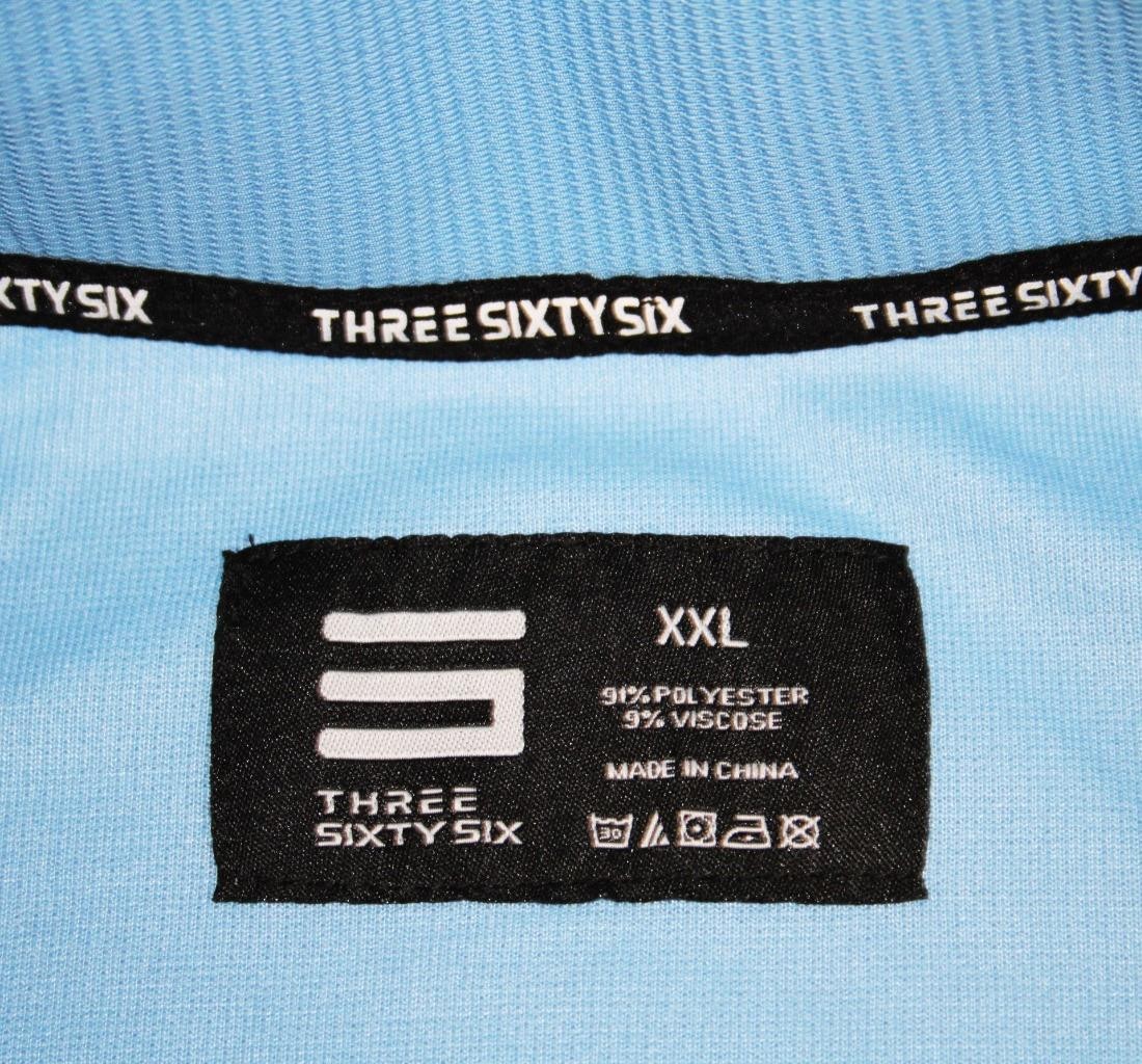 Three Sixty Six Mens 2X Pullover 1/4 Snap Mock Collar Long Sleeve Rib Knit Blue gallery