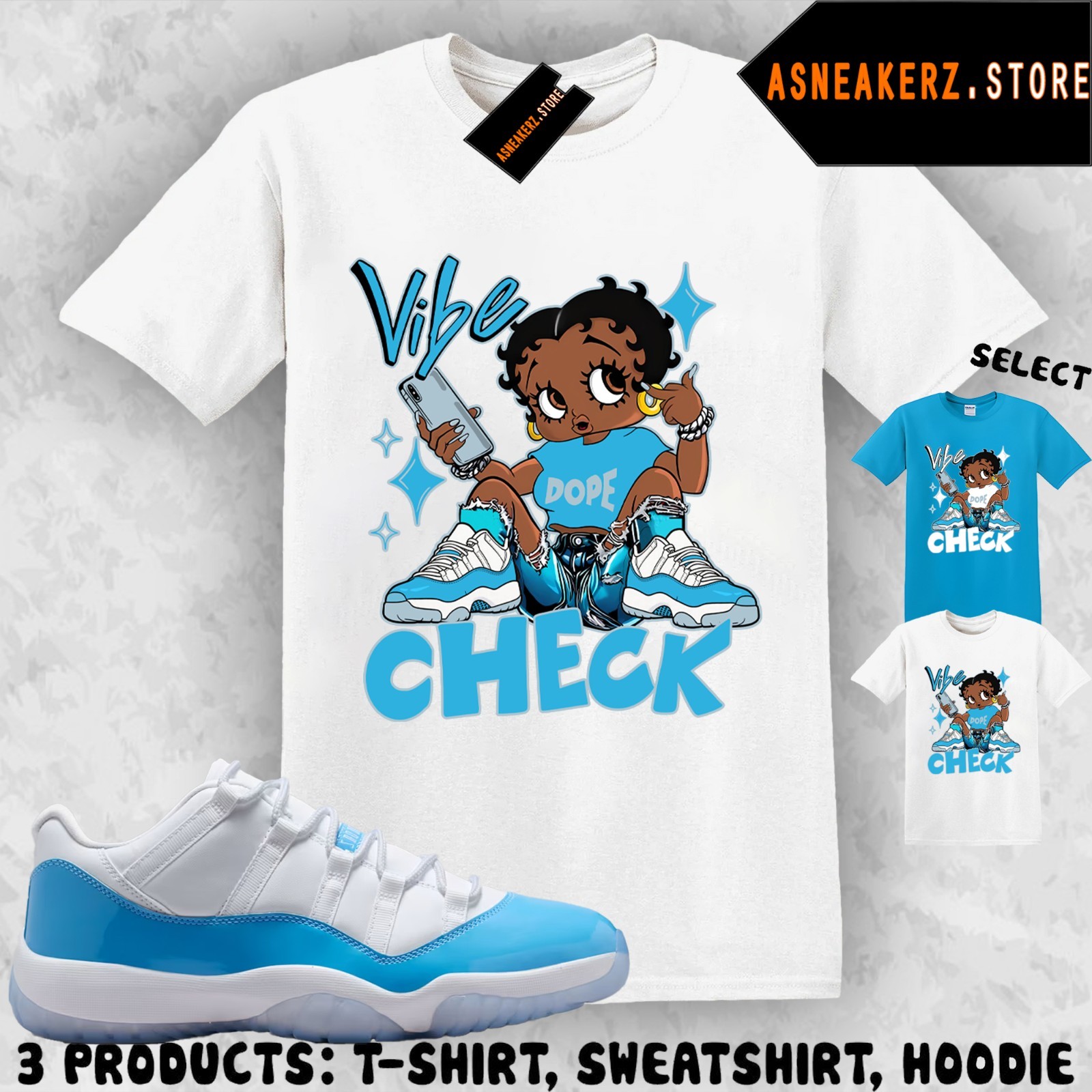 Tee Shirt Matching AJ 11 Low University Blue 2026 Match Sneaker Betty Vibe Check gallery