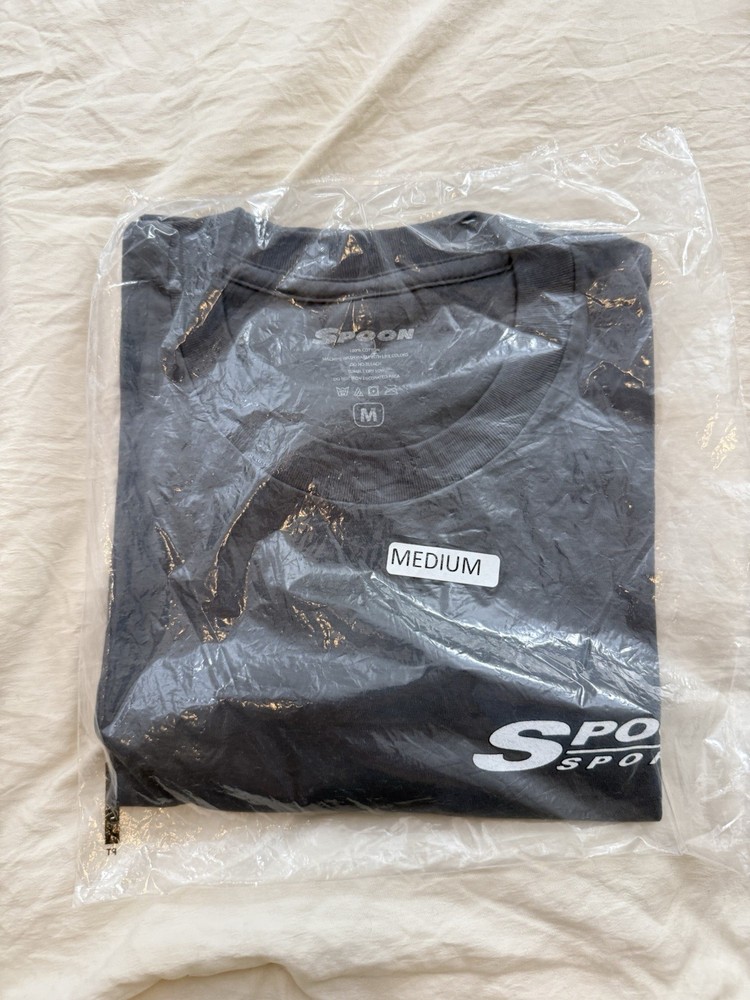 Spoon Sports USA GLOBAL TIME ATTACK FD2 Grey Tee Shirt Medium NEW RARE