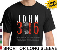 Religious Christian John 3:16 God So Loved The world Gave Only Son Men’s T Shirt