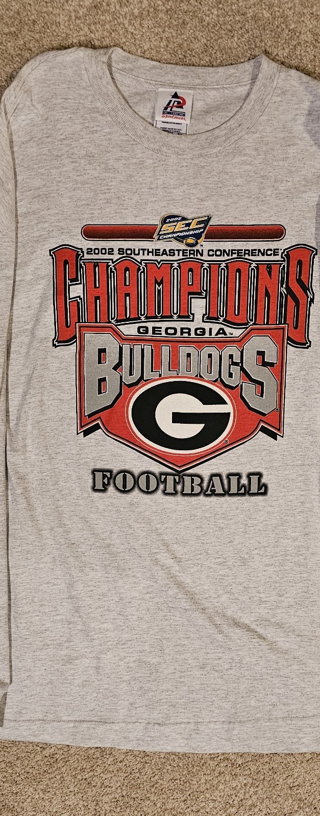 NWT XL Georgia Bulldog Shirt SEC 2002 Football Champions UGA Long Sleeve gallery