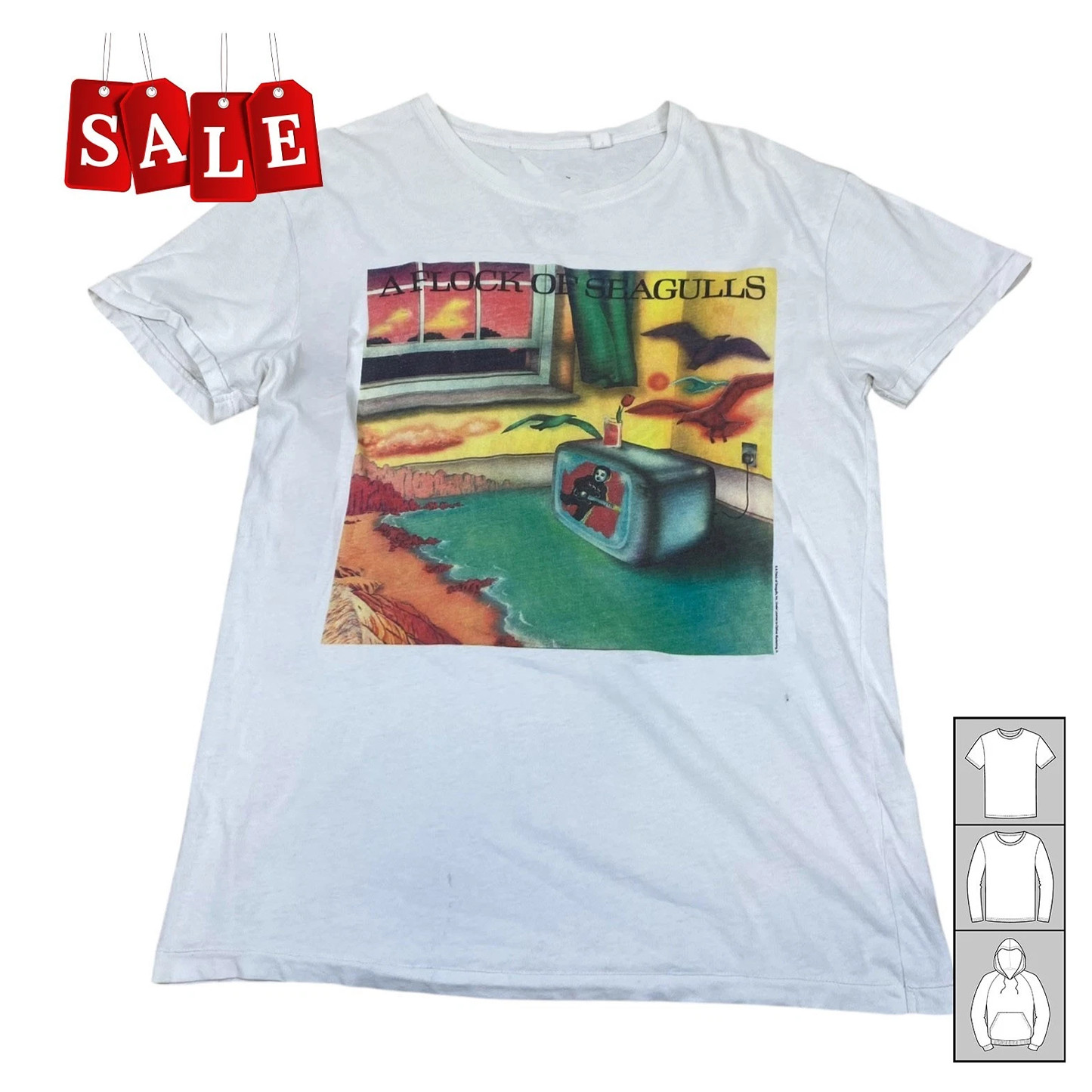 Graphic Album A Flock Of Seagulls Band Shirt Unisex Concert S-5XL NI283