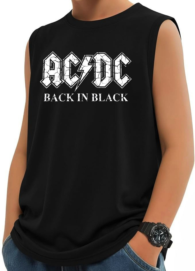 AC/DC Rock Band Youth's Muscle Shirts (Multiple Designs & Color) gallery