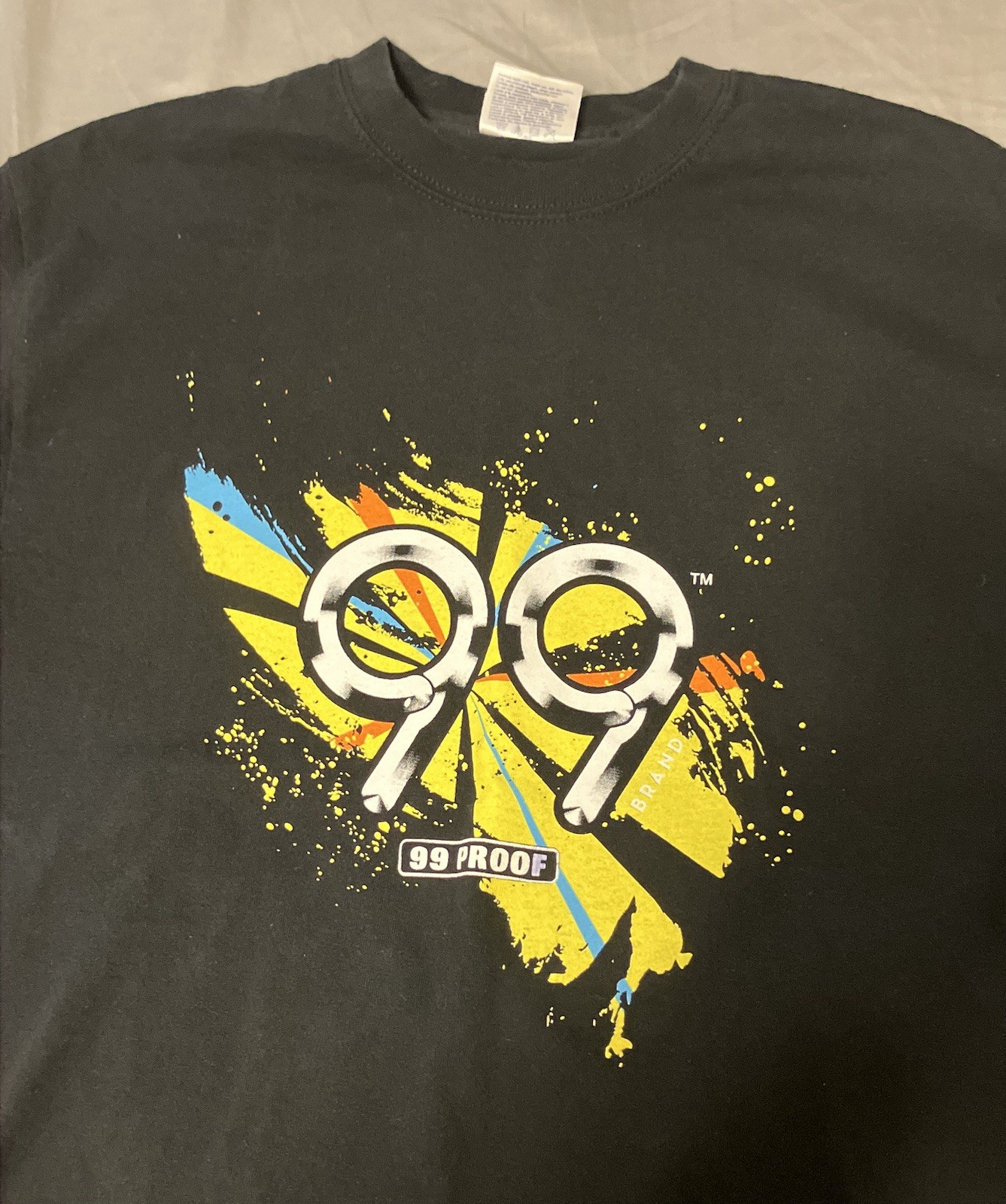 99 Proof Liqueurs Promotional T-shirt Men's Medium Black gallery
