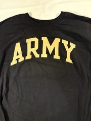 Fanatics Black Army Graphic Long Sleeve T Shirt Men’s XL