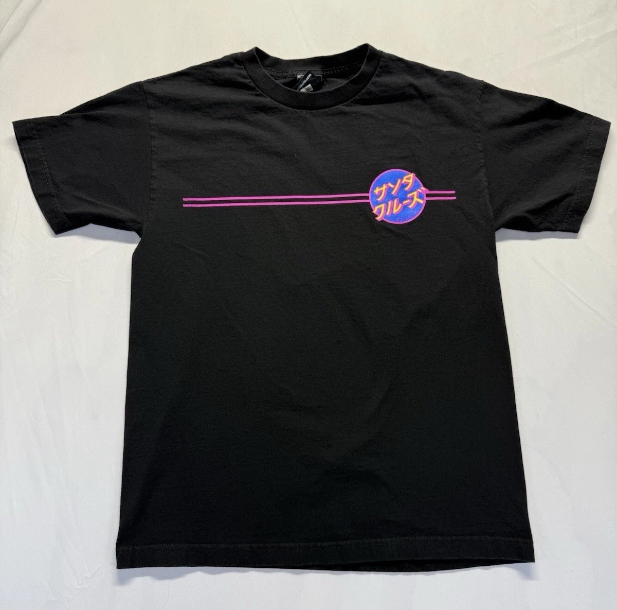 Santa Cruz Skateboards Skate Medium TShirt black Retro Logo Japanese graphic