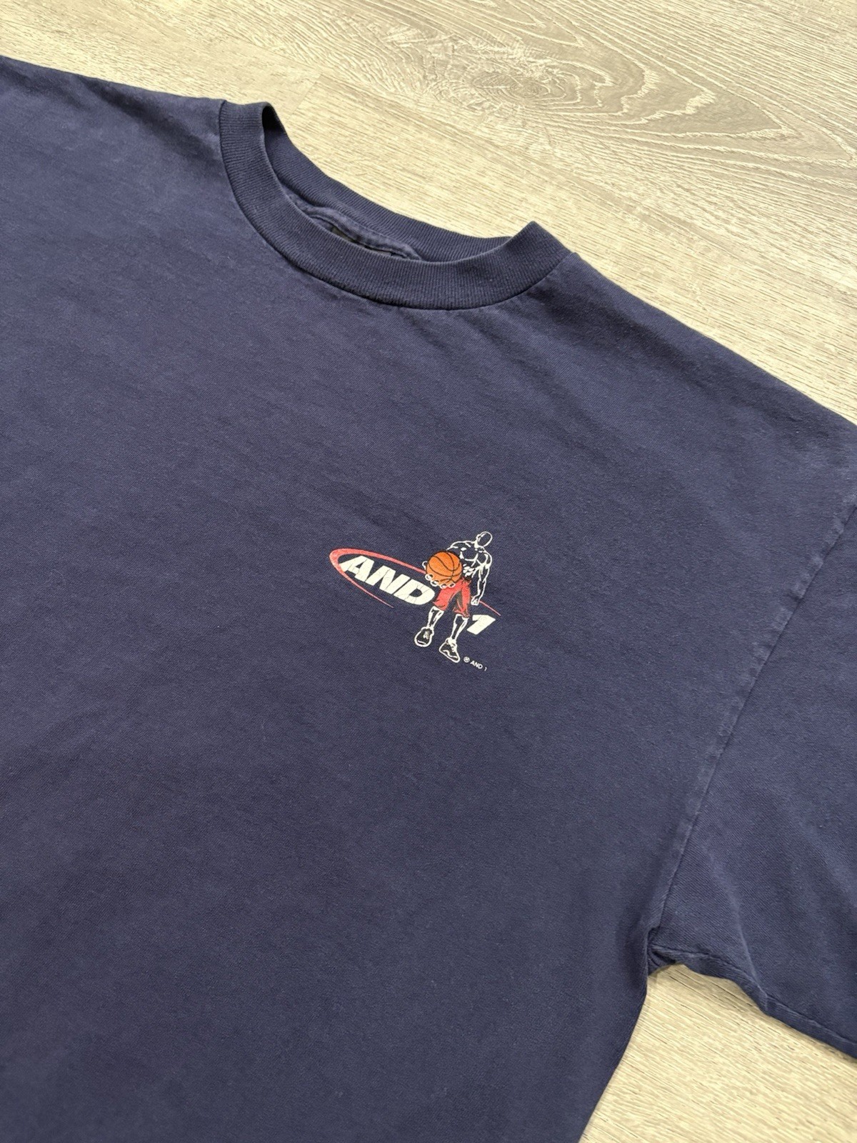 Vintage And 1 Basketball T Shirt About To Get Schooled Men’s XXL 2XL Navy Blue gallery