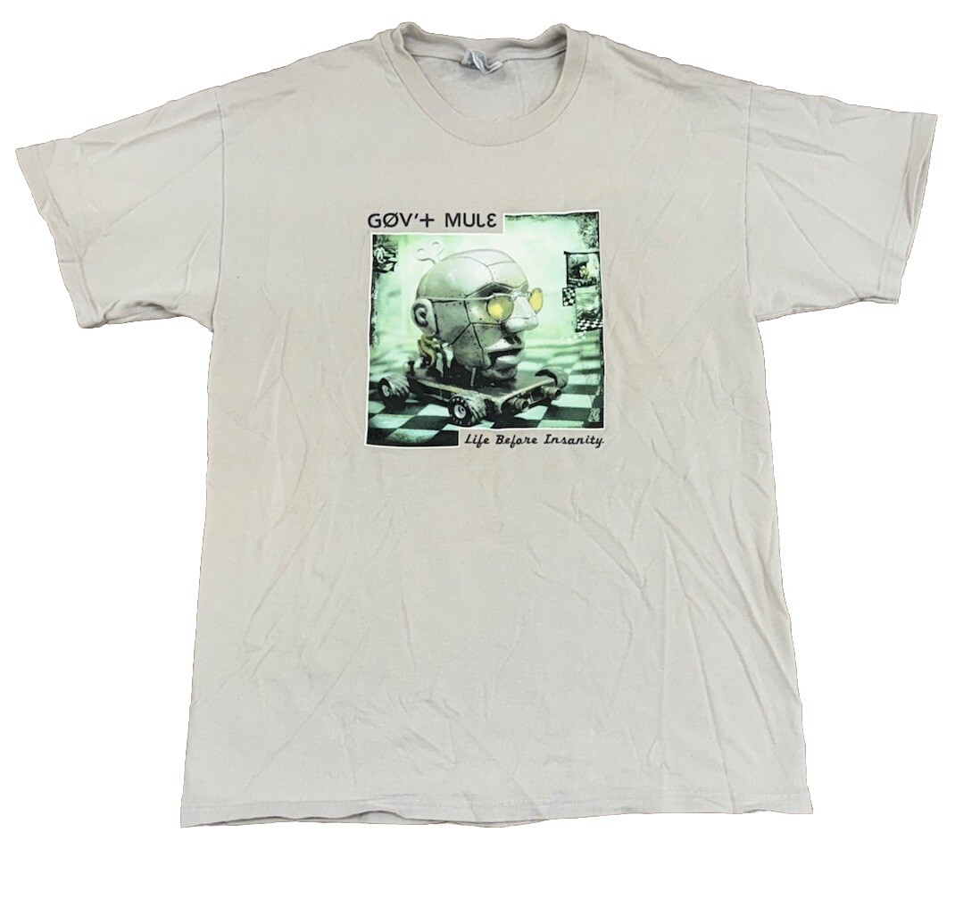 Vintage Y2K Gov’t Mule Life Before Insanity 2000 Tour T Shirt Mens Medium RARE gallery