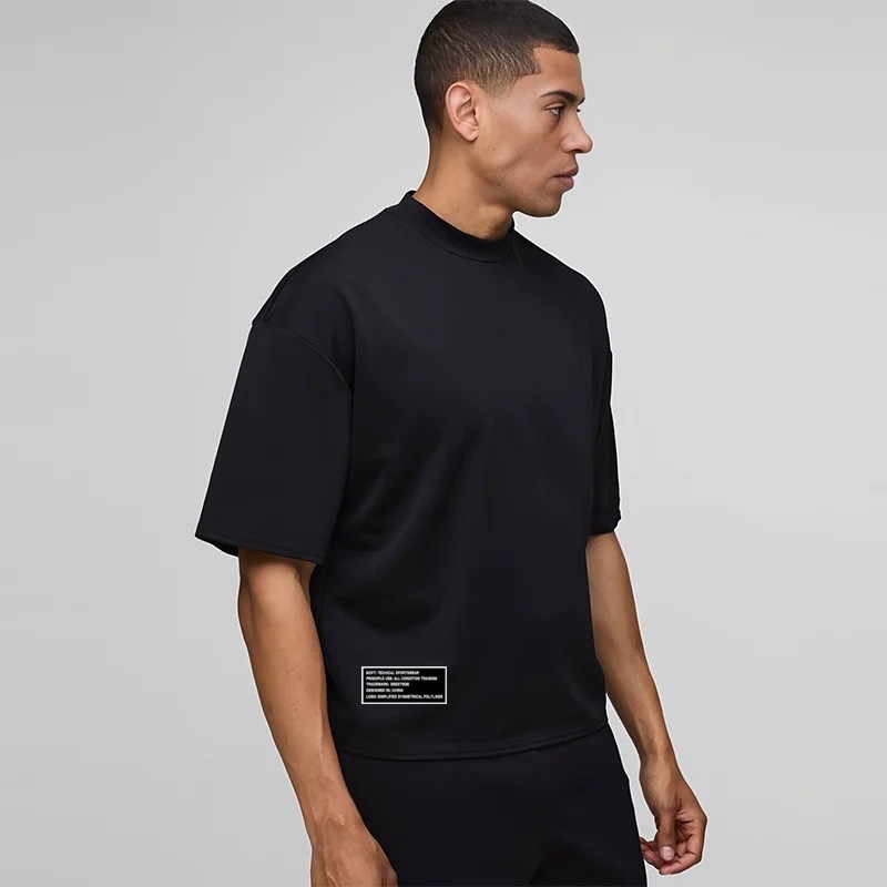 Men's Cotton Heavyweight Oversized Boxy Style Dropped Shoulder Casual T-Shirt gallery