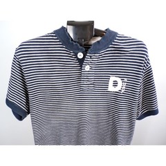 Ditch Plains Men’s Navy/White Striped Henley – XL