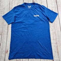 Hook & Tackle Performance Fishing Blue Short Sleeve Cotton Blend T-Shirt Men’s L