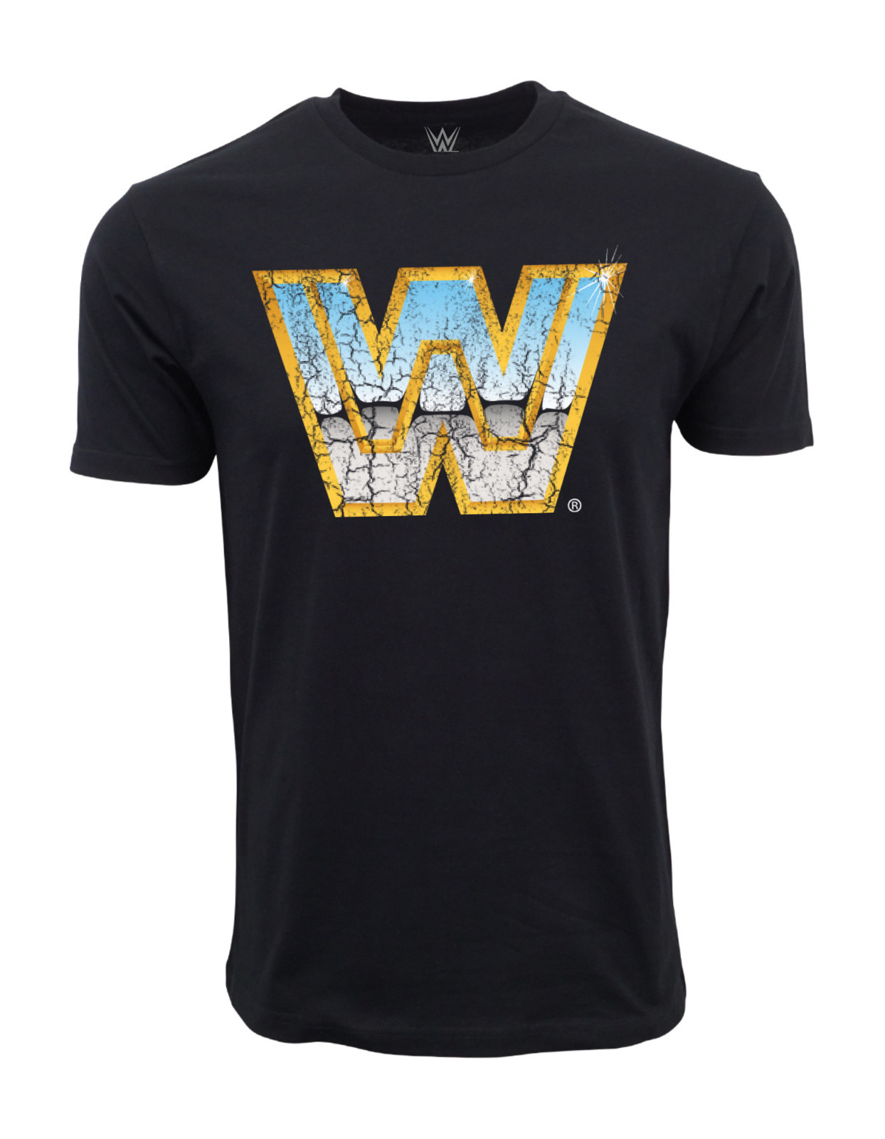 WWE OLD VINTAGE LOGO T SHIRT OFFICIAL ITEM BLACK gallery