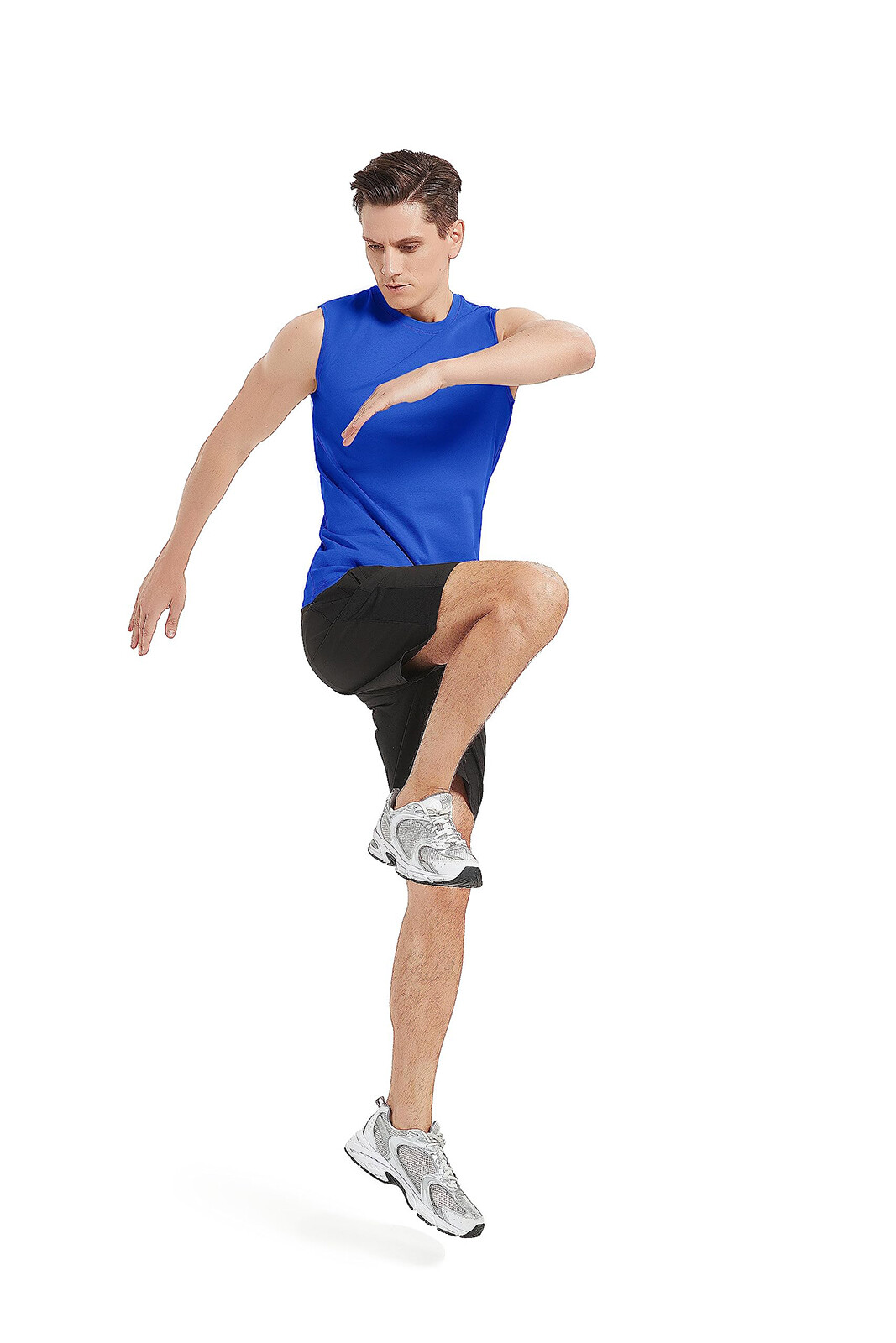 Mens Casual Workout Tank Gym Cotton Sleeveless Quick Dry Swim Sport Muscle Shirt gallery