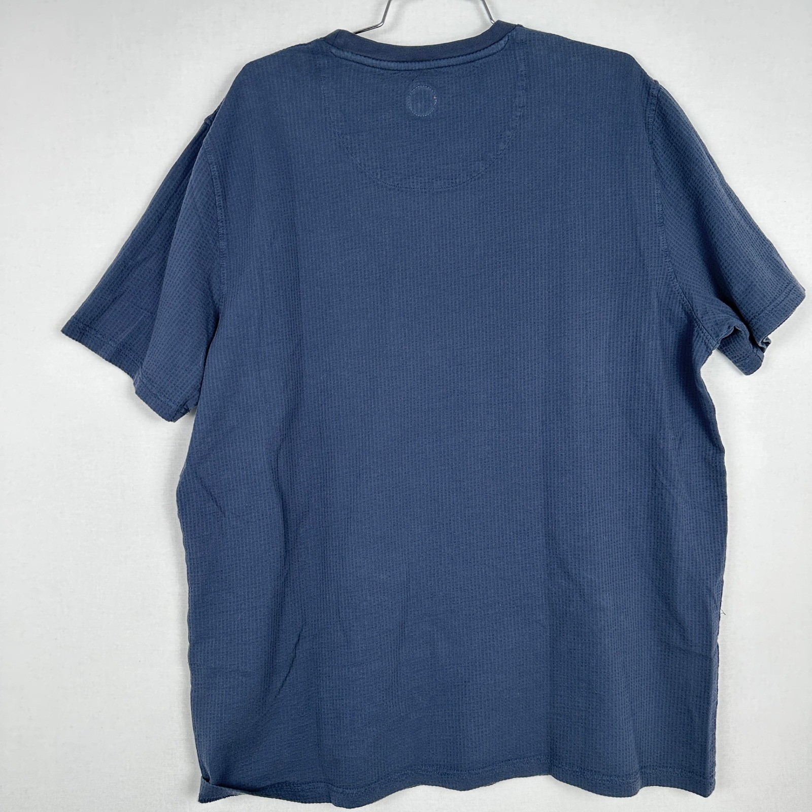 Common People Seersucker Pocket T Shirt Navy Blue Men's XL gallery