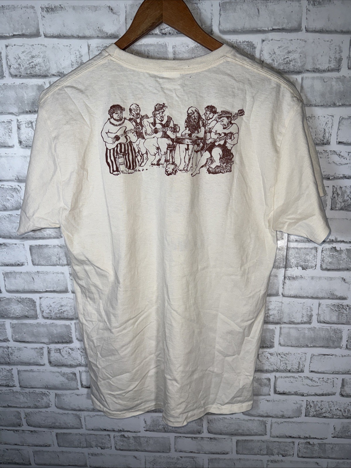 Da Hilo Cats TOMAS BELSKY DESIGNS SIlk Screened Double Sided Tee Mens M gallery