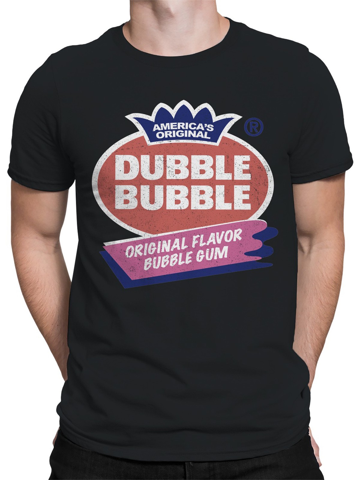 Officially Licensed Dubble Bubble Original Flavor Logo Men's T-shirt gallery