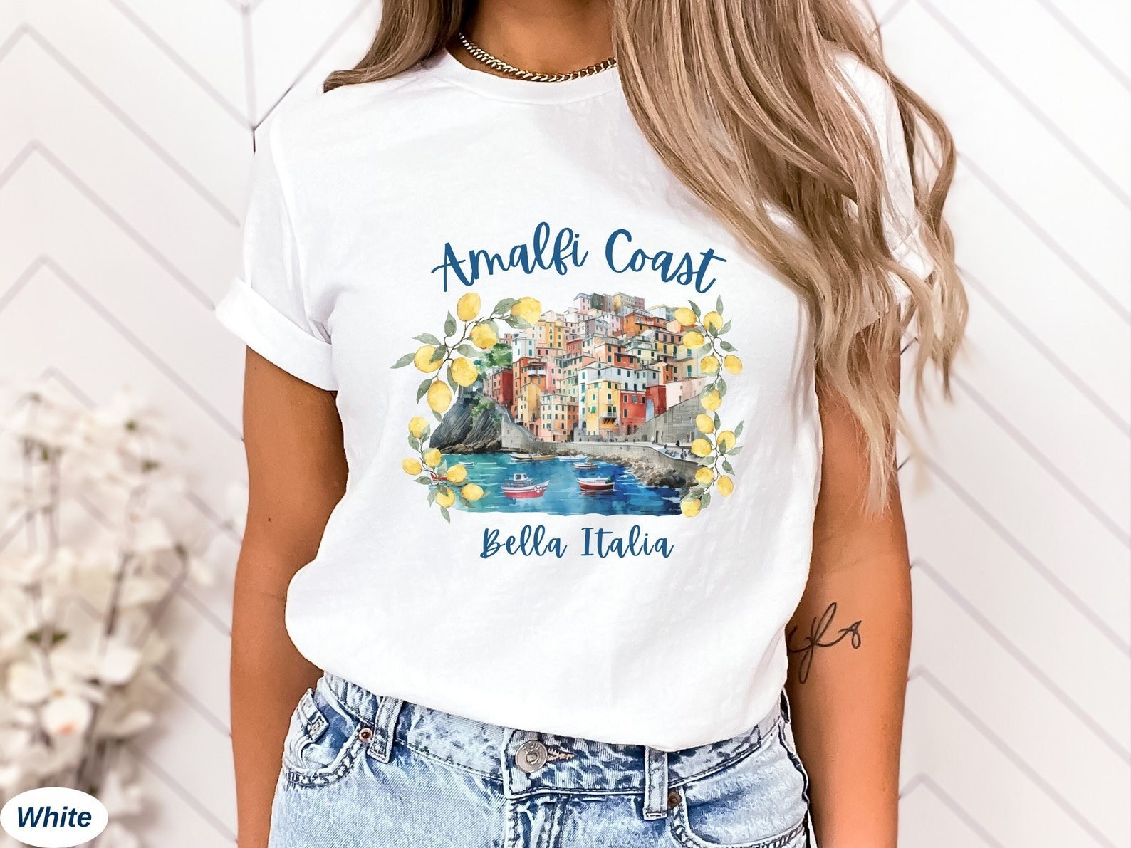 Amalfi Coast Italy T-Shirt Travel Gift for Bella Italia Trip Lovers Souvenir Tee